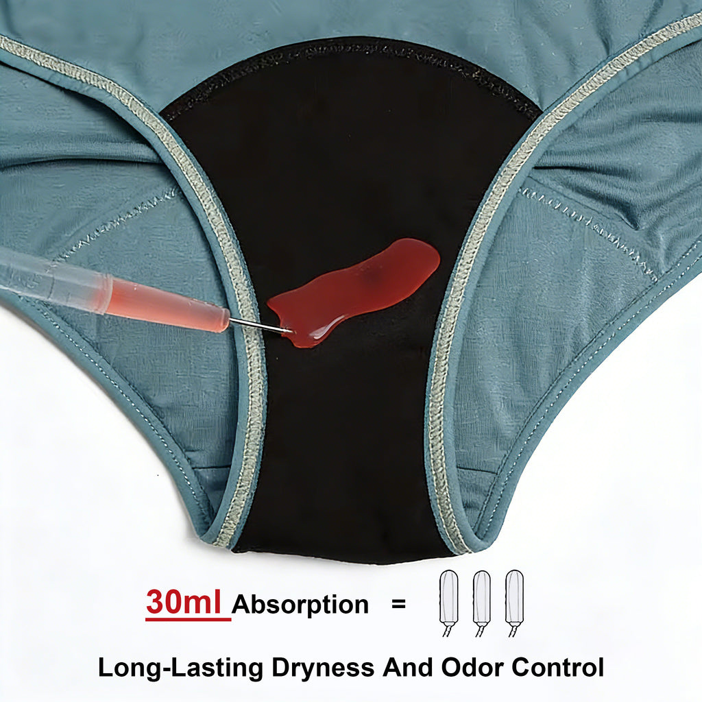 Mivorae High Waisted Period Underwear in Cotton For Medium Flows