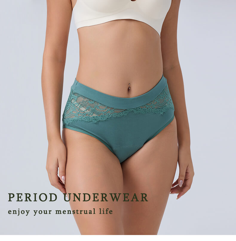 Mivorae High Waisted Period Underwear in Cotton For Medium Flows