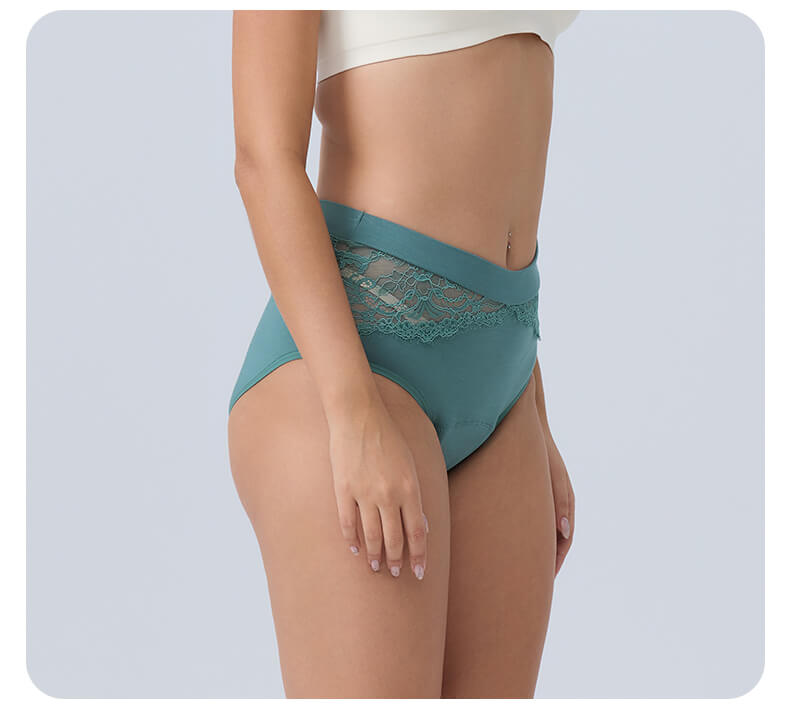 Mivorae High Waisted Period Underwear in Cotton For Medium Flows