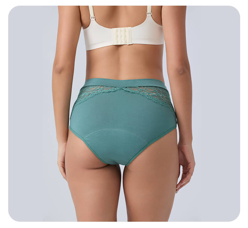 Mivorae High Waisted Period Underwear in Cotton For Medium Flows
