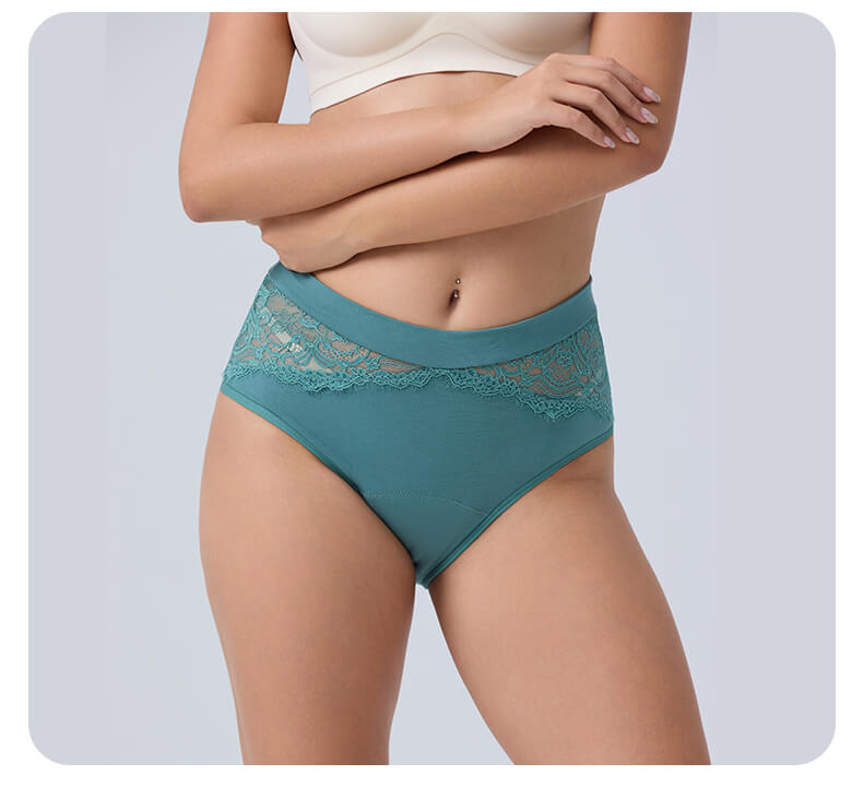Mivorae High Waisted Period Underwear in Cotton For Medium Flows