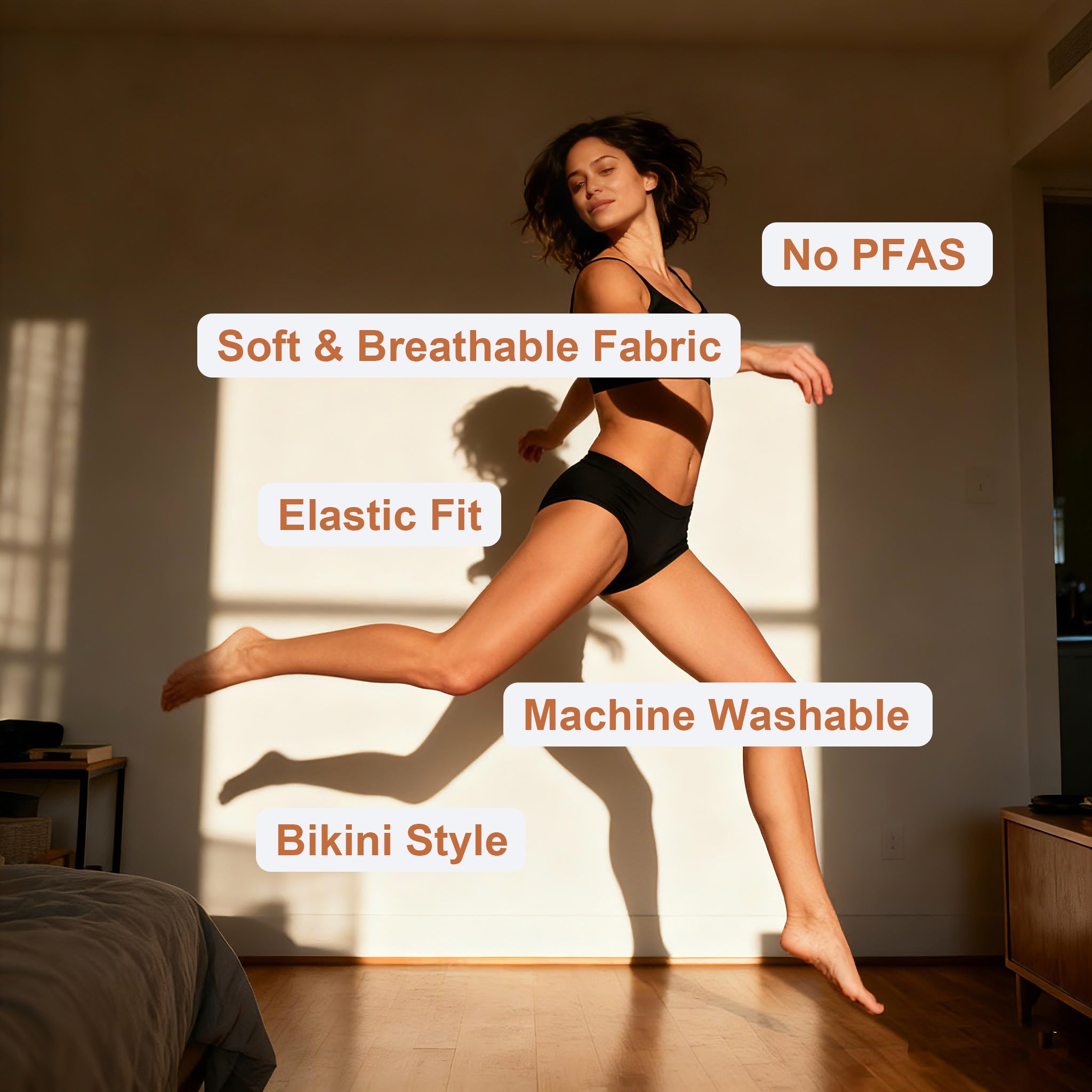 Mivorae Bikini Period Underwear in Organic Cotton For Heavy Flows