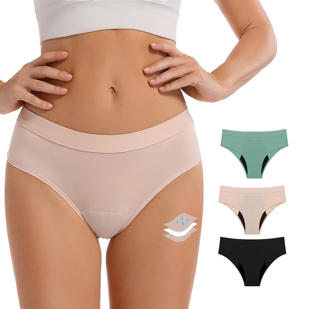 Mivorae Bikini Period Underwear in Organic Cotton For Heavy Flows - 3 Pack