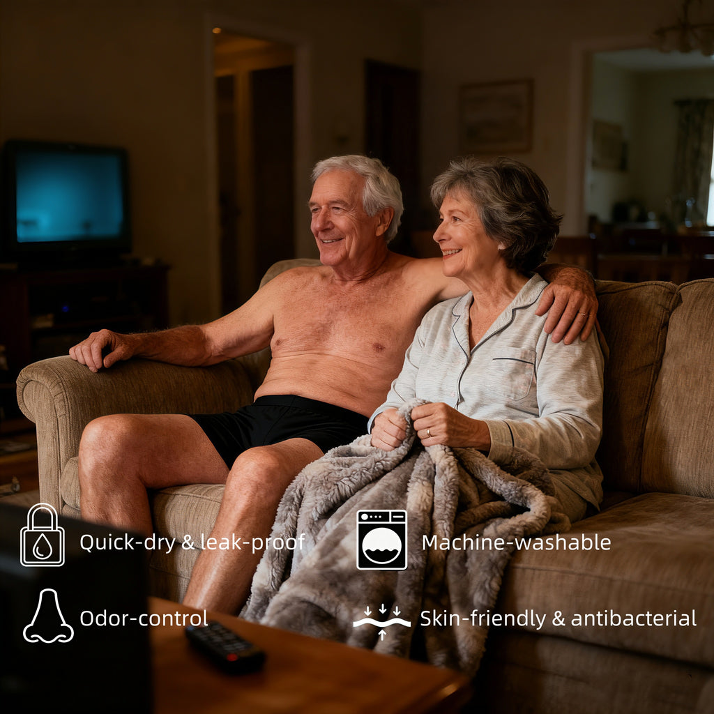 Mivorae Men's Washable Incontinence Boxer Briefs- 3 Pack